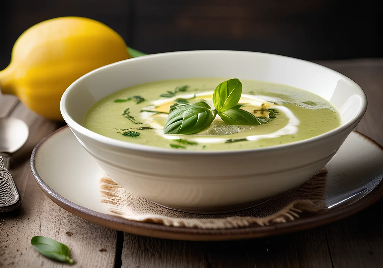 Zucchini Soup with Garlic