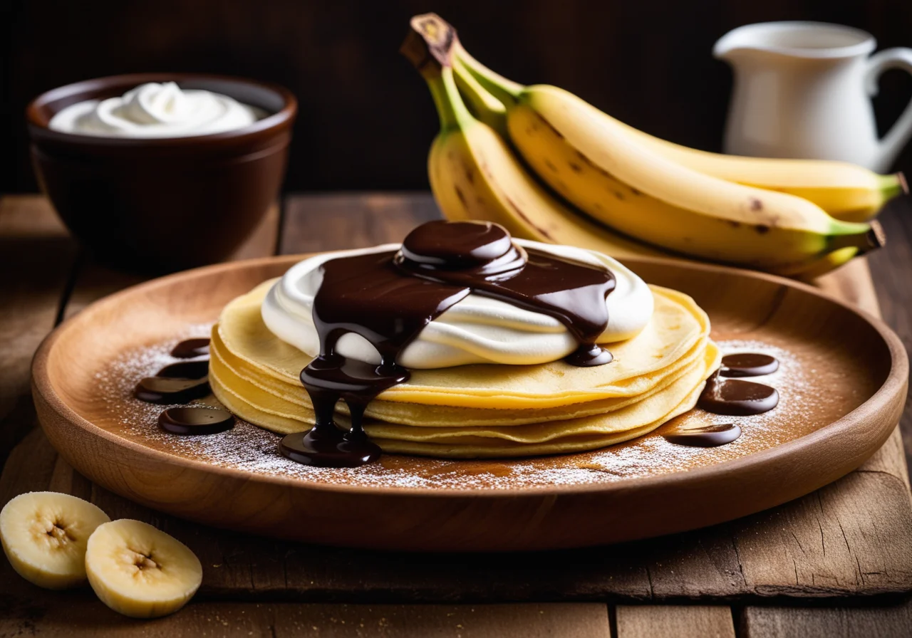 Chocolate Banana Crepe