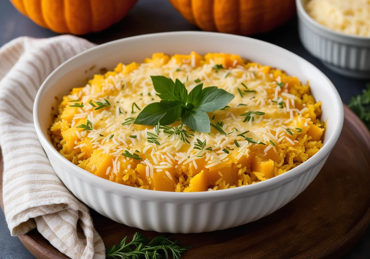 Rice Gratin with Pumpkin
