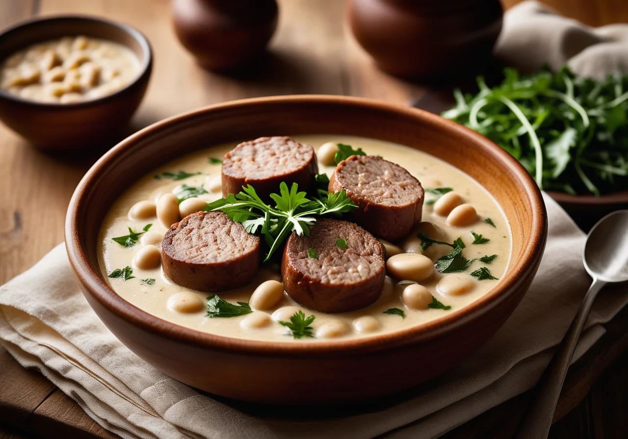 Bratwurst with Beans