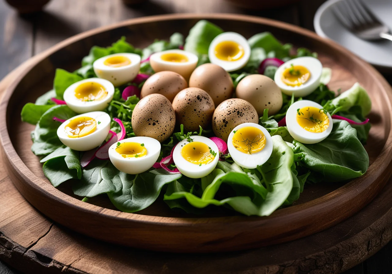 Quail Egg Salad