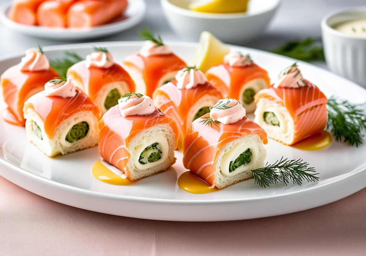 Salmon Rolls with Cream Cheese