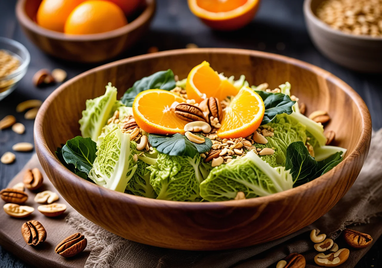 Fruity Savoy Cabbage with Oats