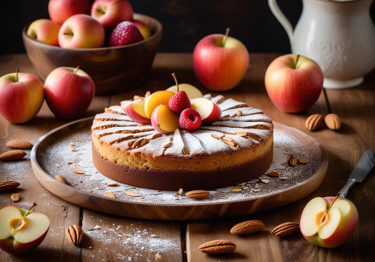 Apple Almond Cake