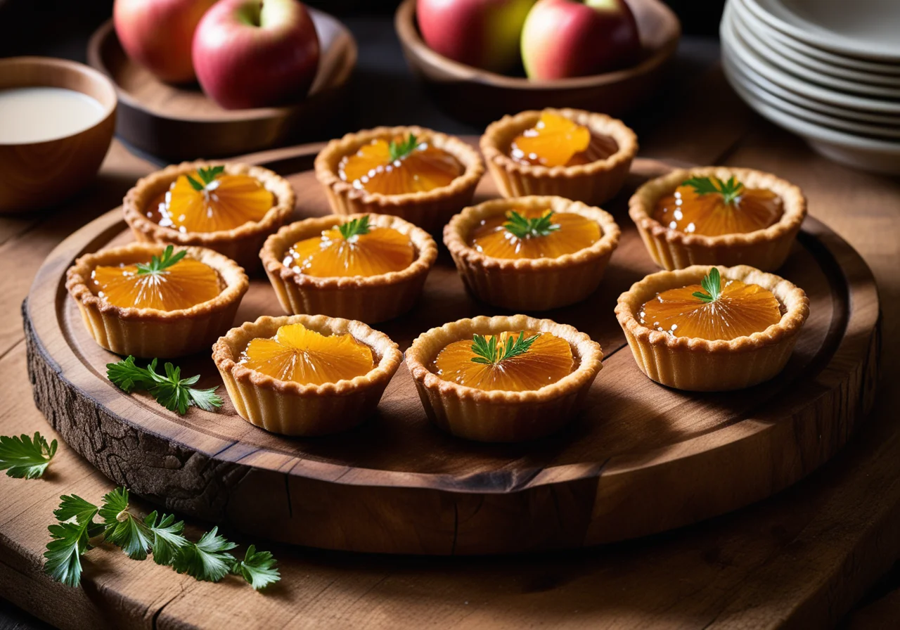 Goose Roast and Apple Tartlets