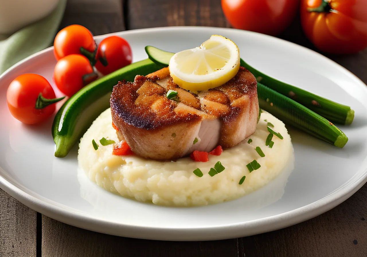 Pork Cutlet with Mashed Potatoes