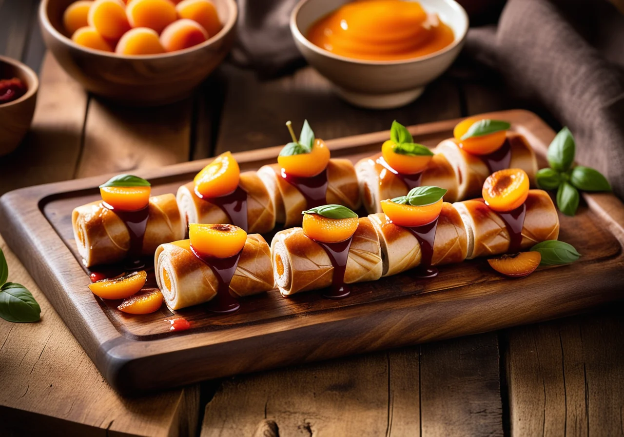 Turkey Rolls with Apricot