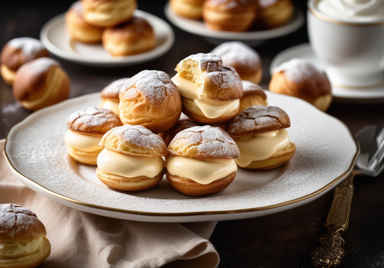 Profiteroles with Veggie Cream