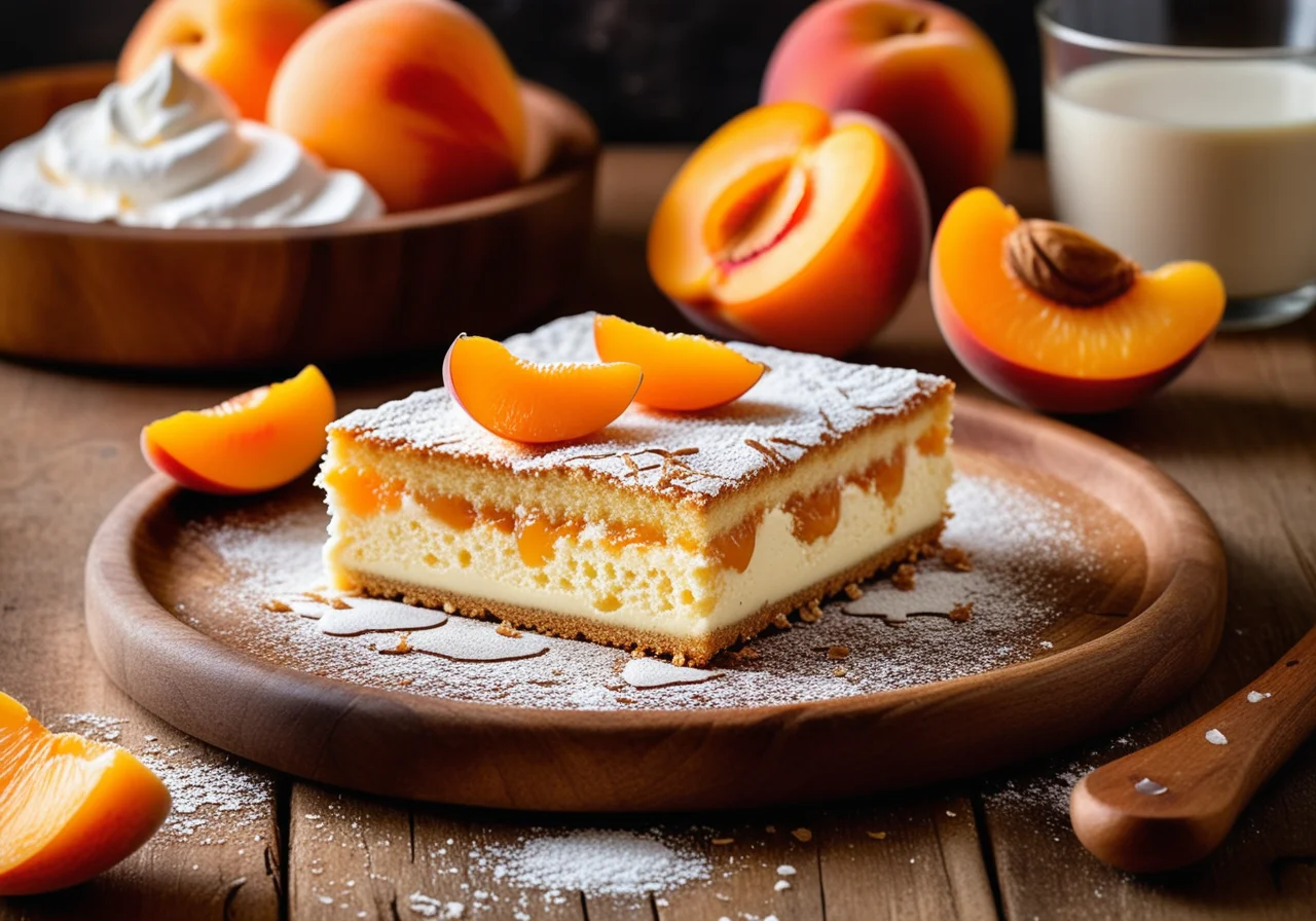 Apricot Quark Cake with Crumb Topping
