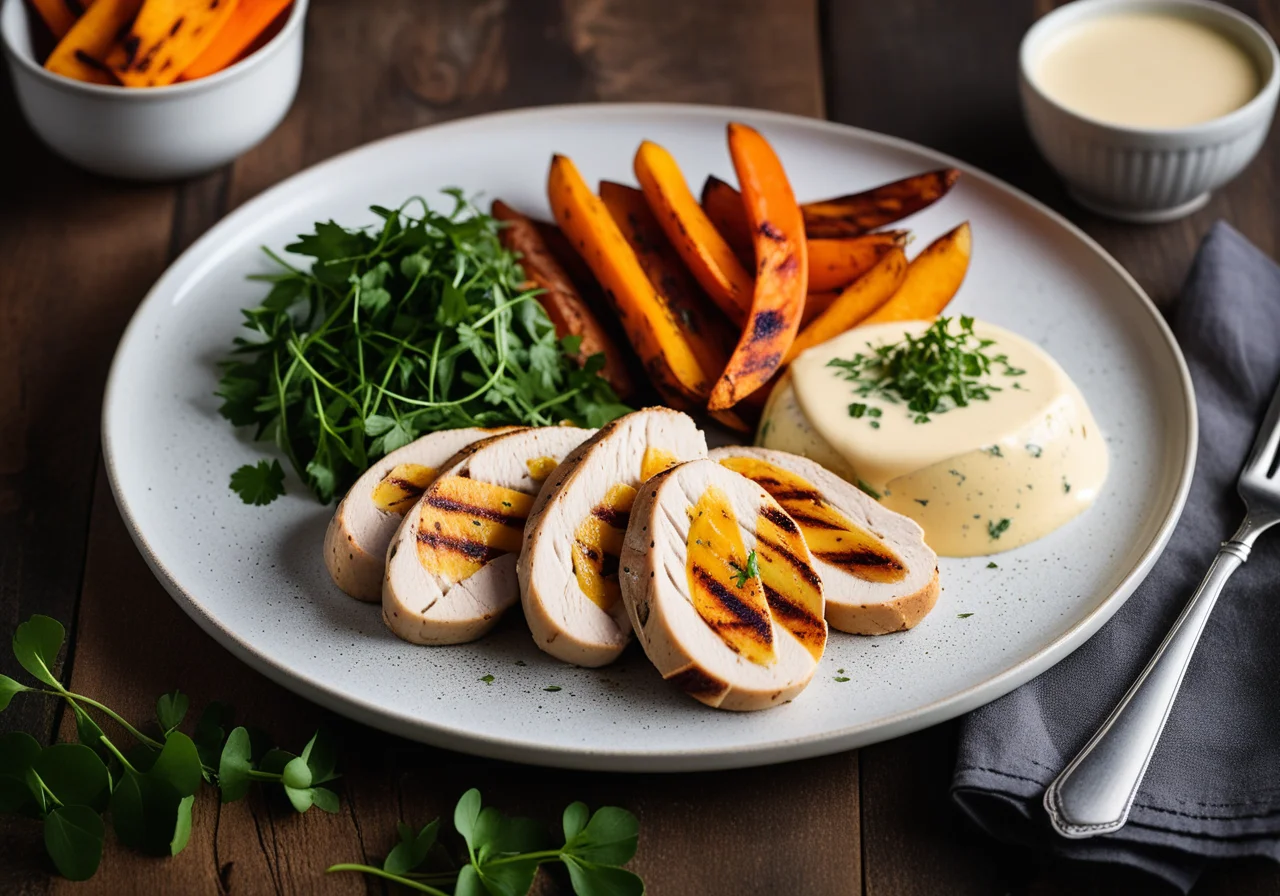 Chicken Breast Fillet with Watercress Sauce