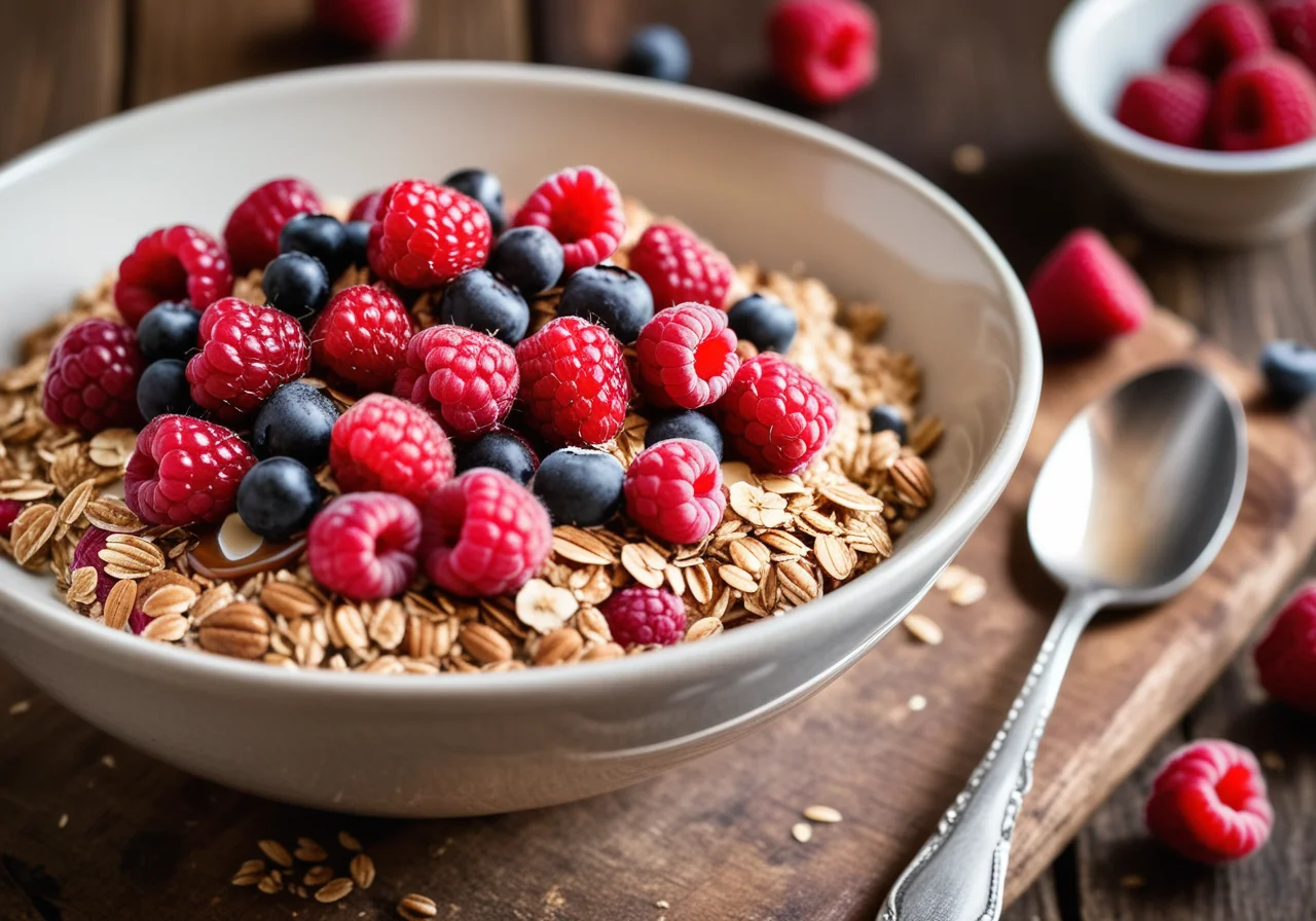 Homemade Muesli with Raspberries