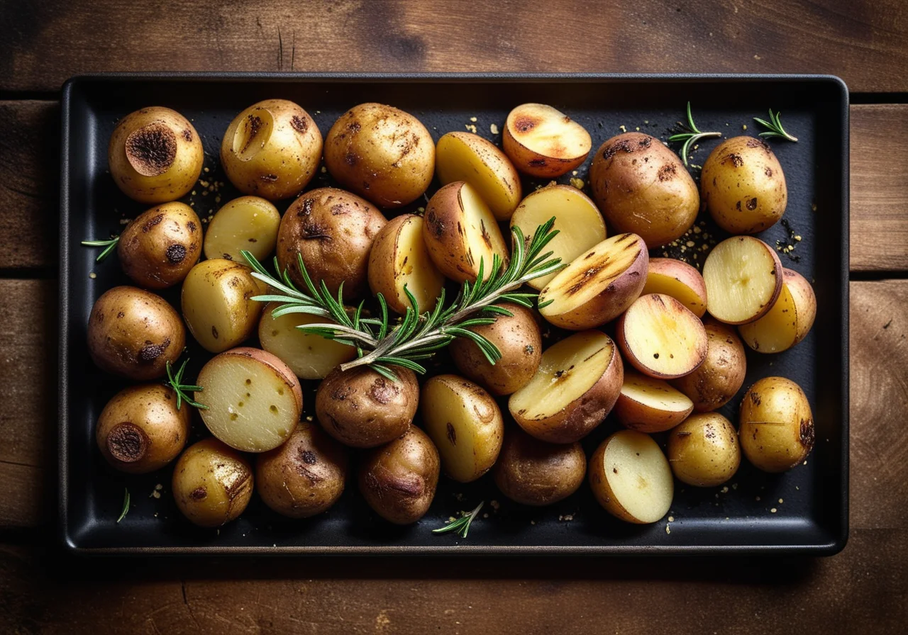 Baked Potatoes with Parsnips