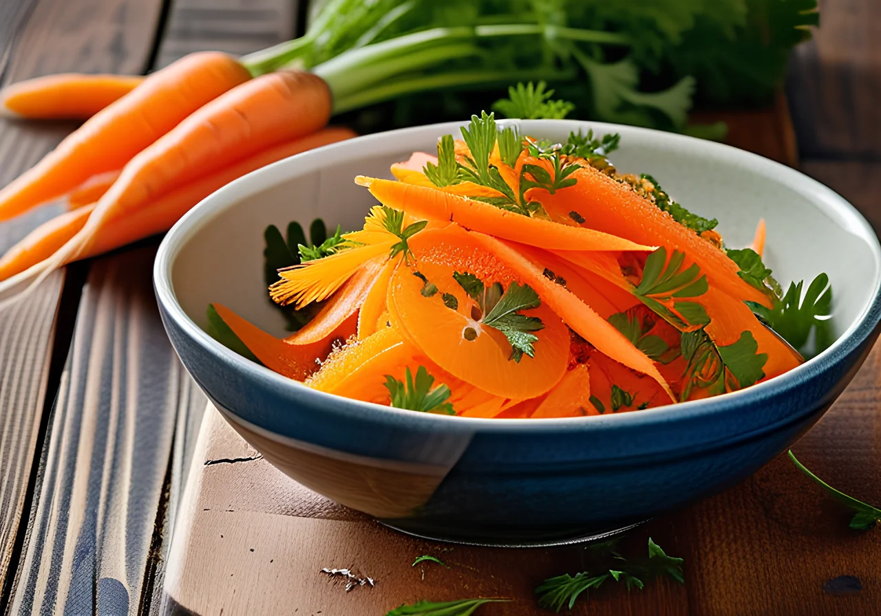 Carrot Salad with Hard-Boiled Eggs