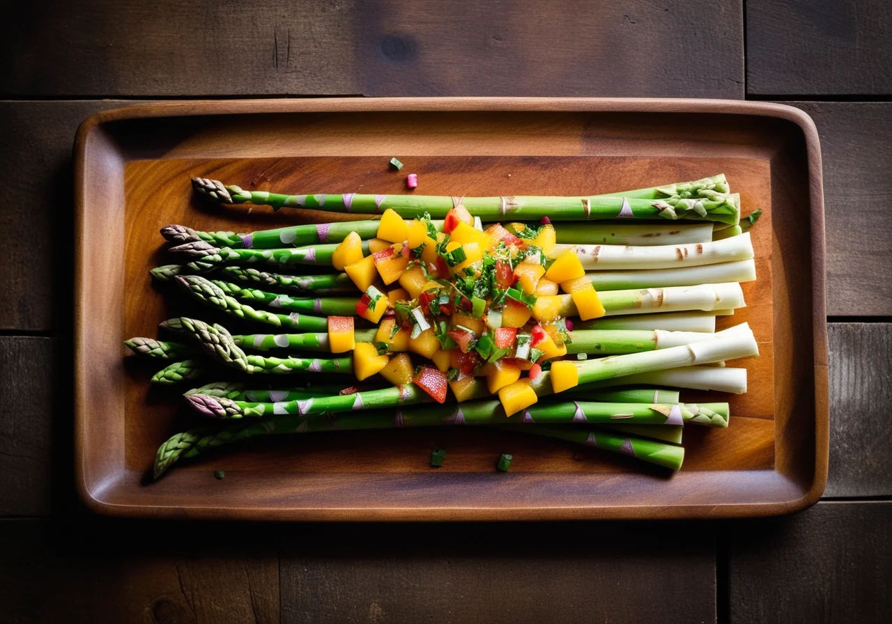 Asparagus with Mango Salsa