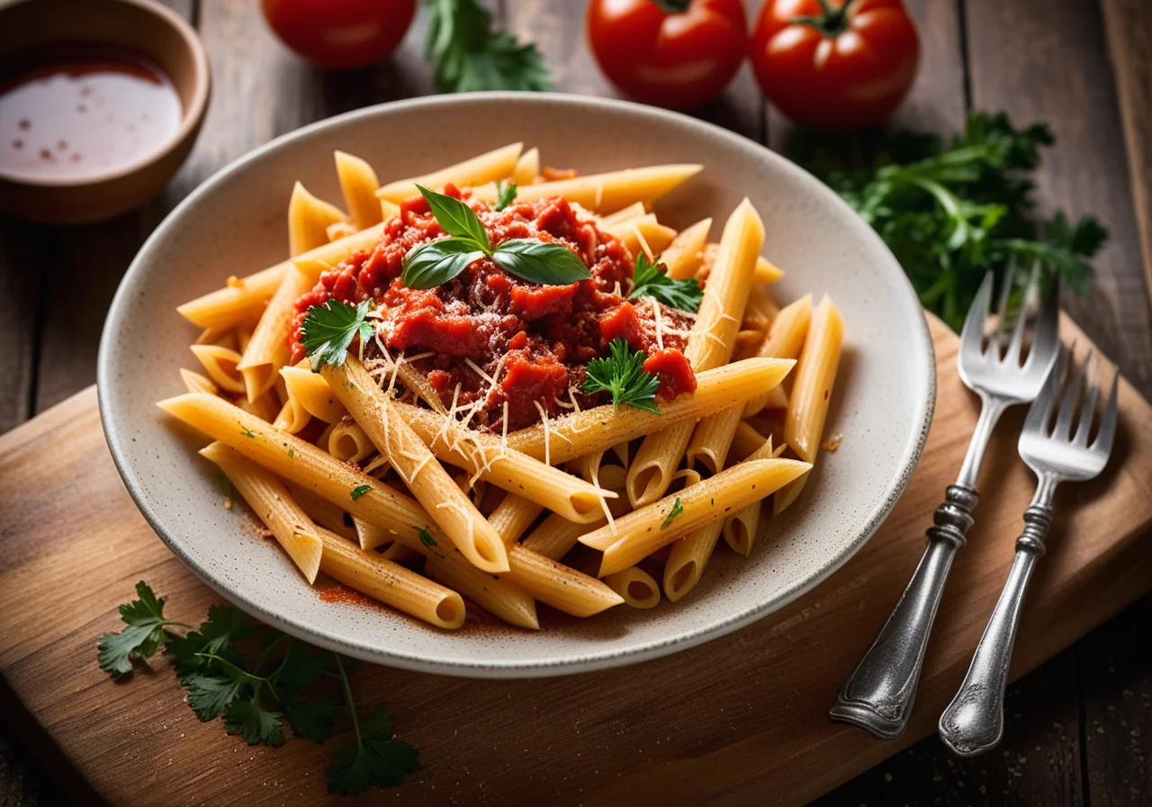 Penne with Tomato Sauce