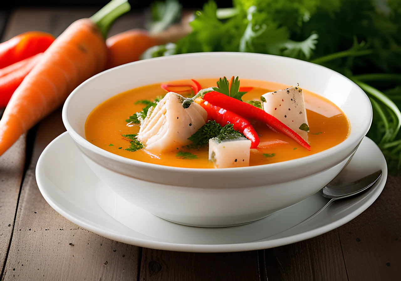 Fish Soup with Garlic Mayonnaise (Aioli)