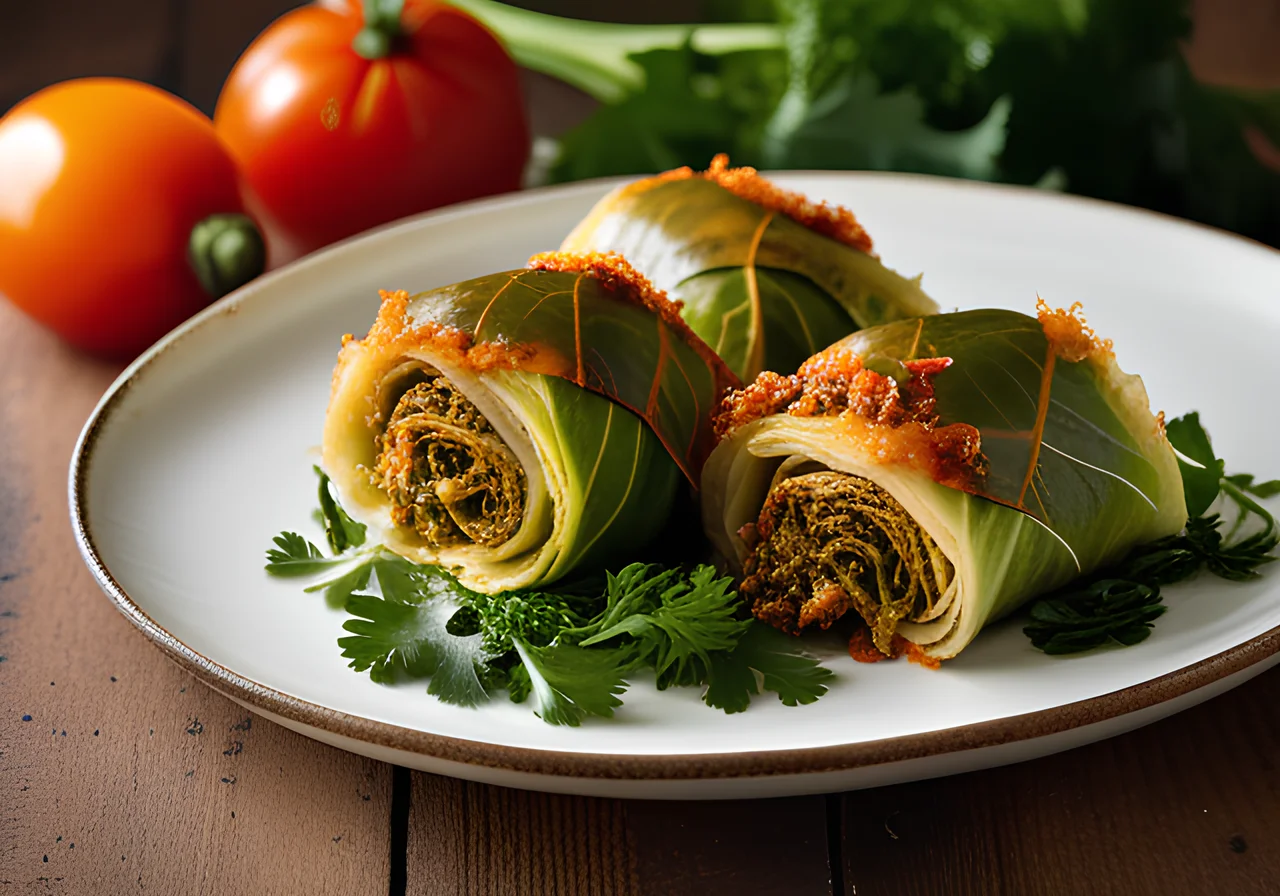 Braised Savoy Cabbage Rolls