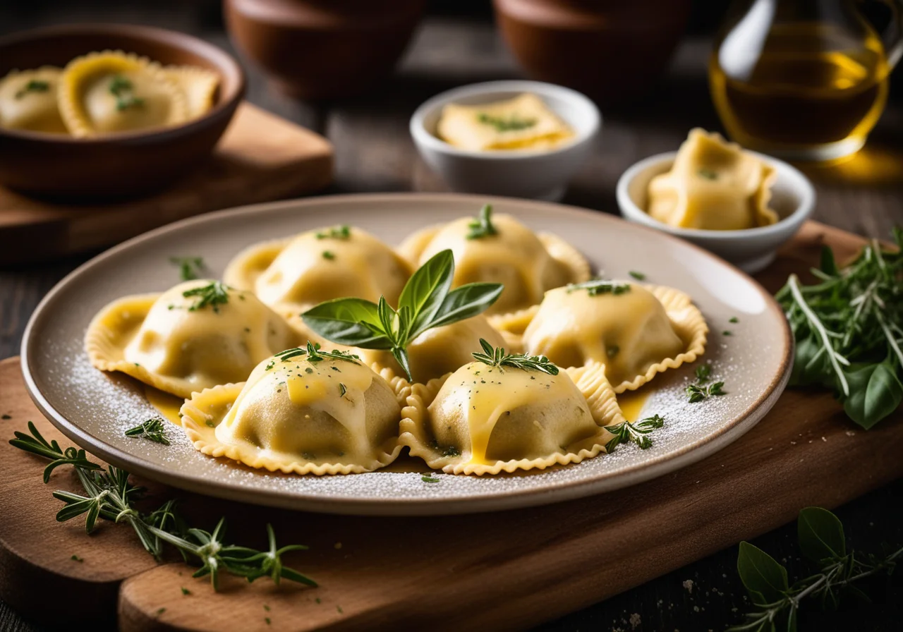 Ricotta Stuffed Ravioli