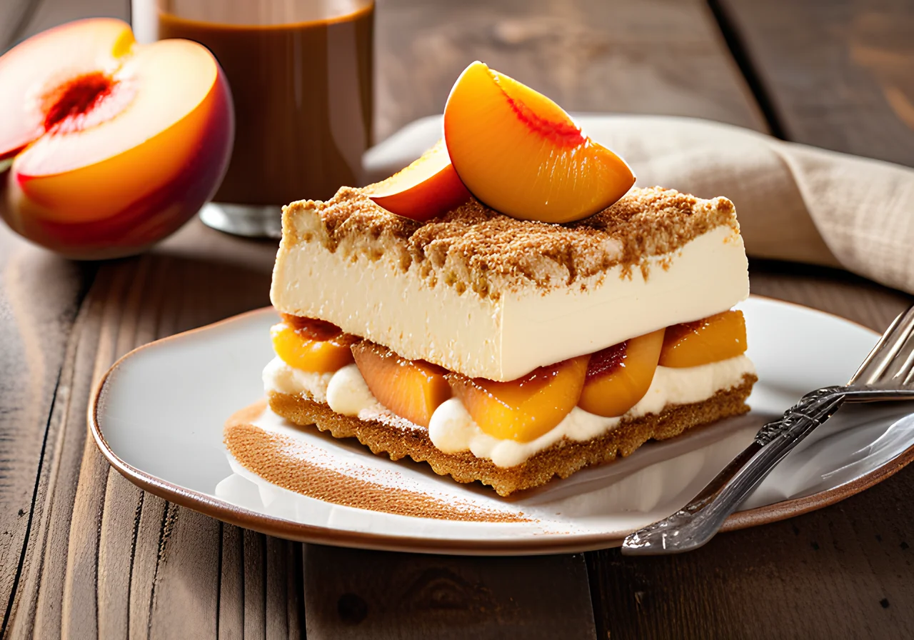Peach Tiramisu