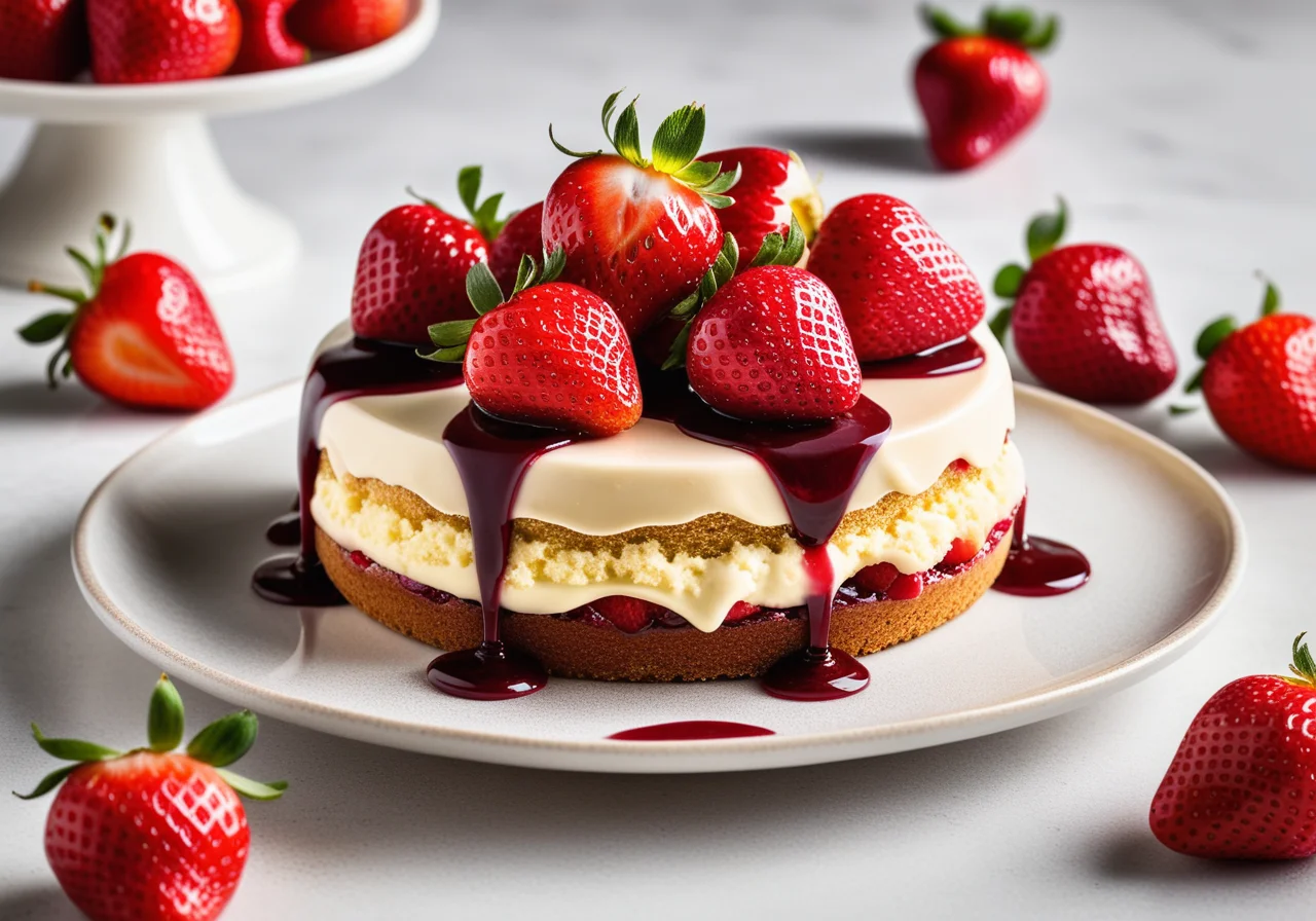 Quick Strawberry Cake