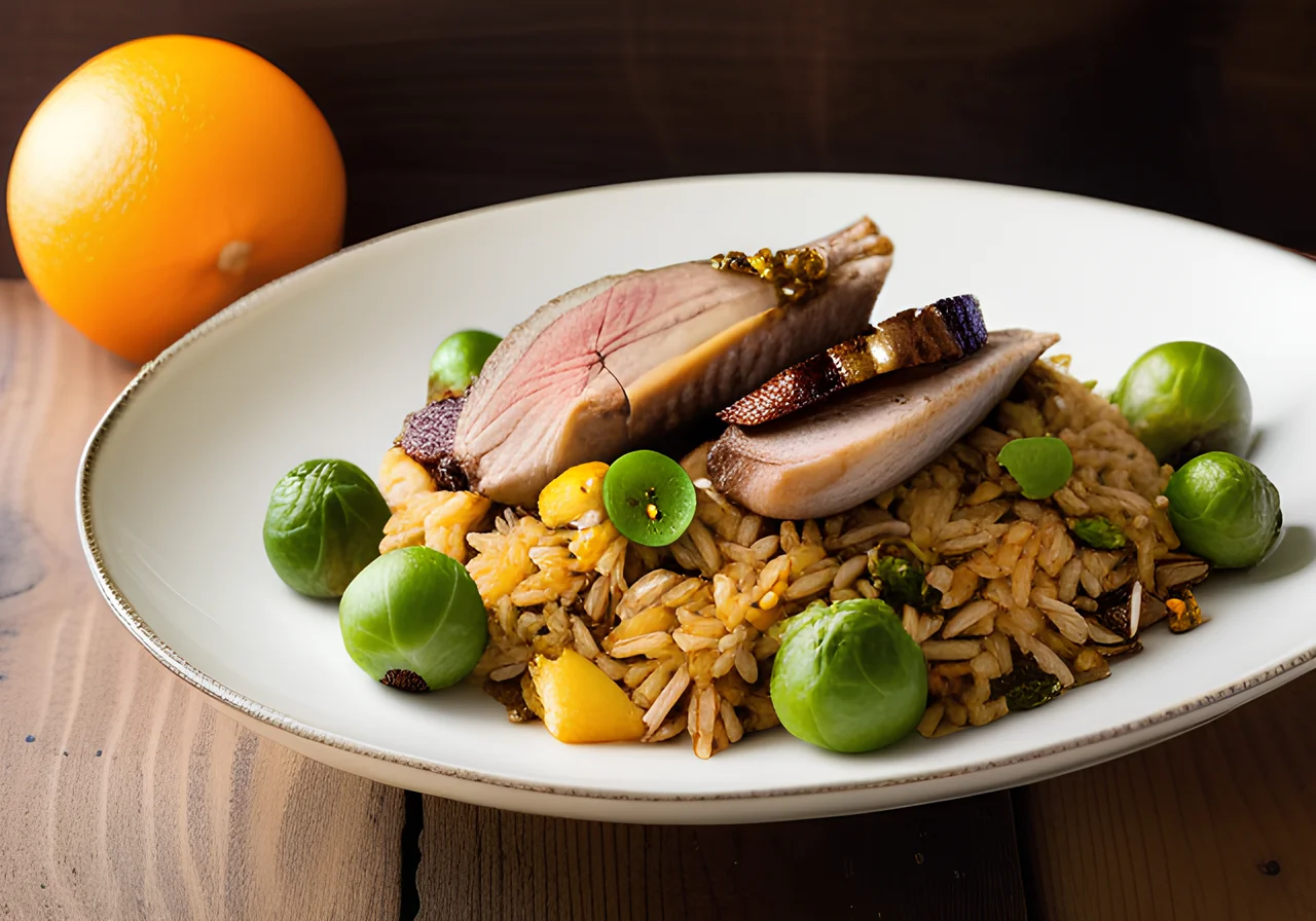 Wild Rice with Brussels Sprouts and Parsnips