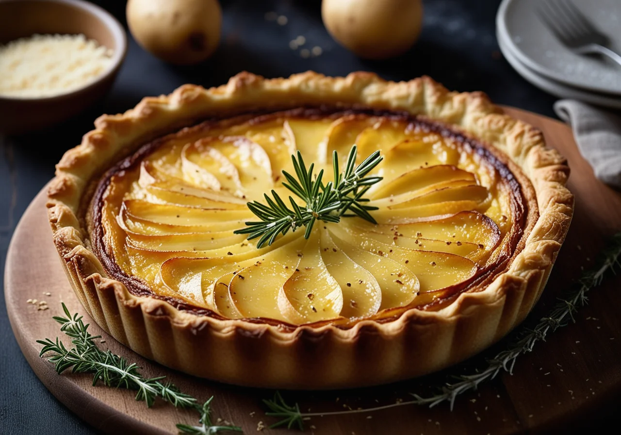 Potato Quiche with Sesame