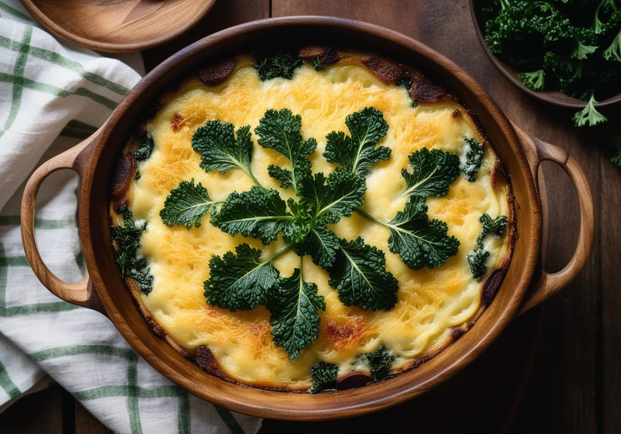Potato Gratin with Kale