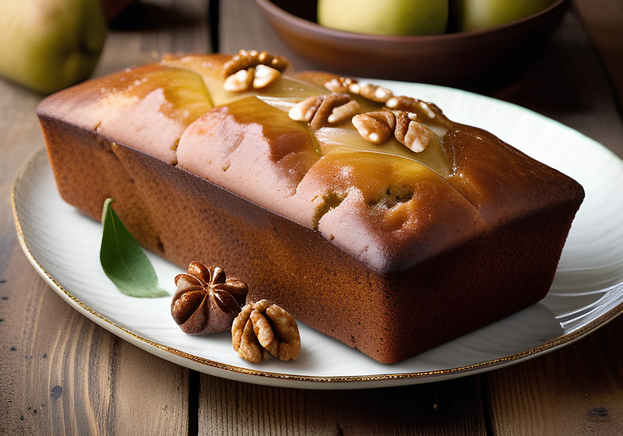 Walnut Pear Cake