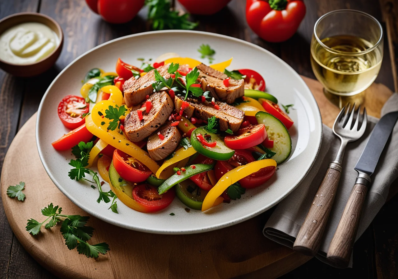 Seezungen Vegetable Stir-Fry