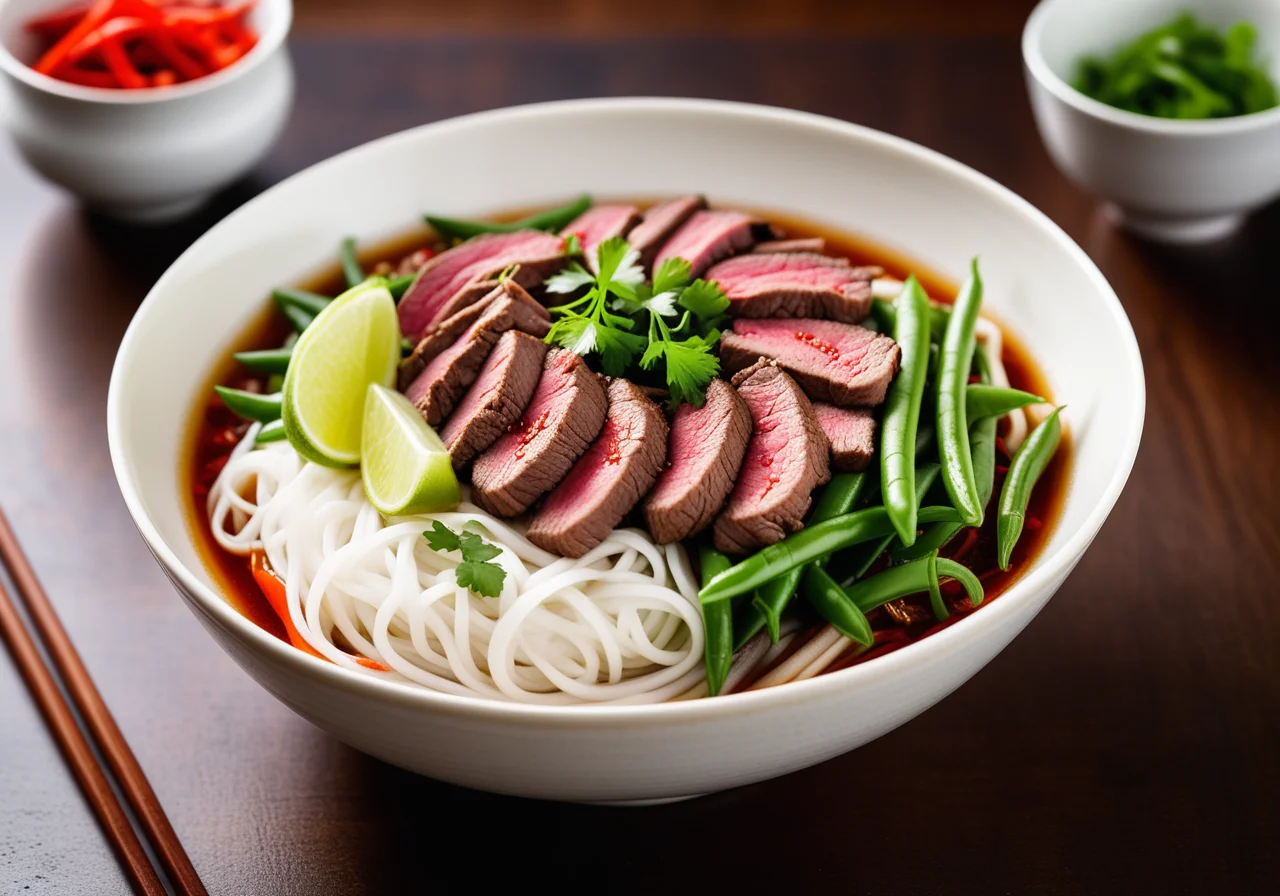 Rice Noodles with Beef