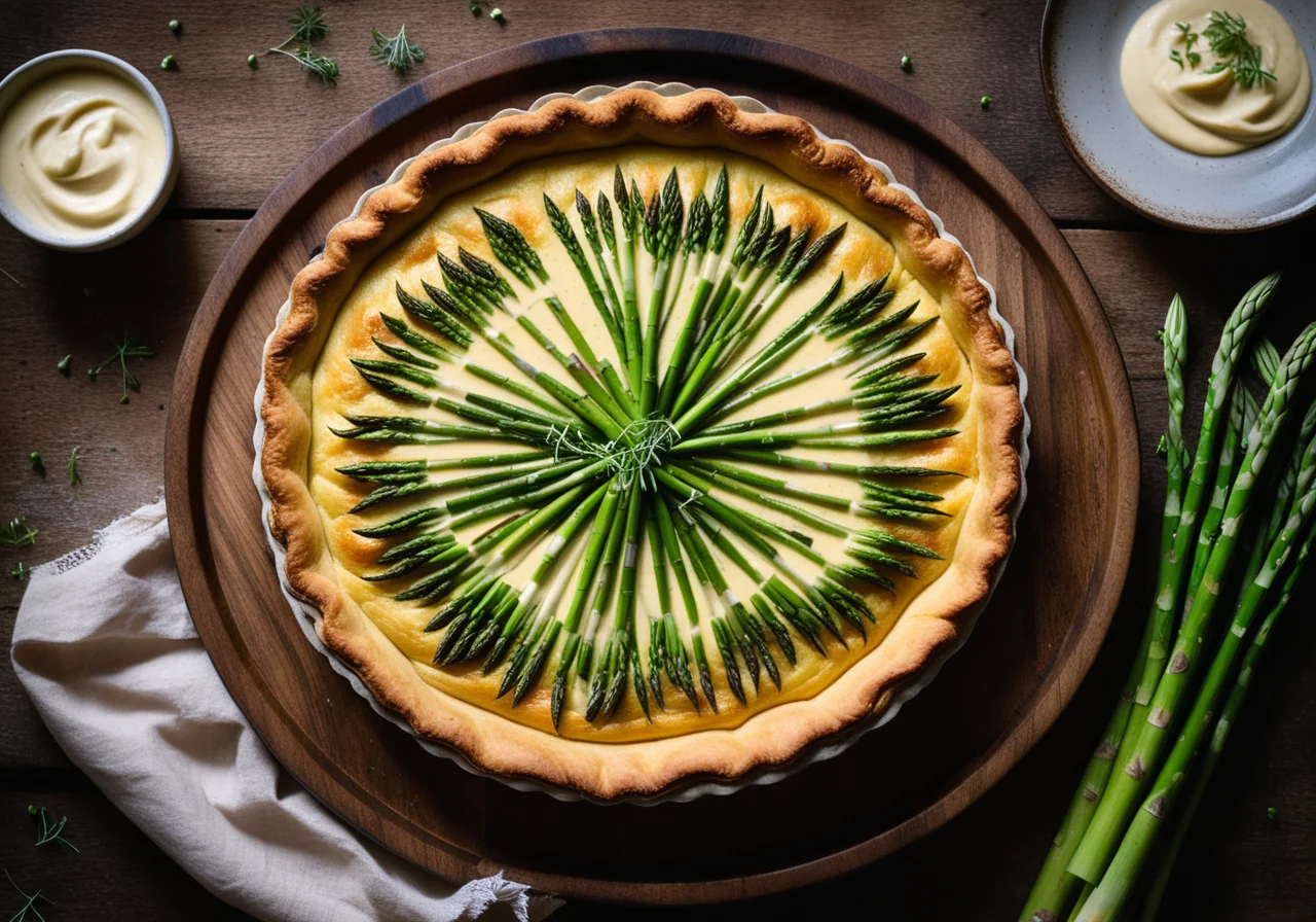 Potato Cake with Asparagus