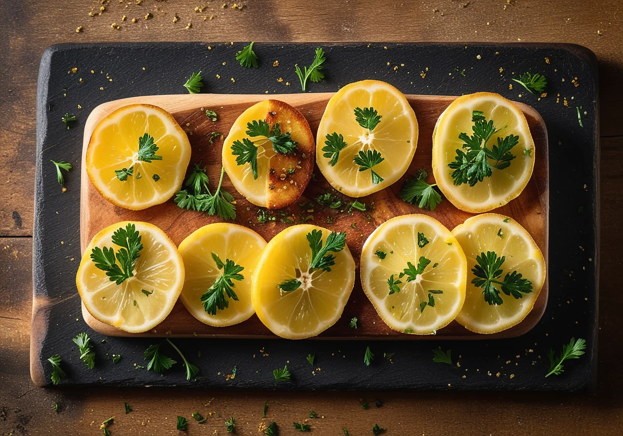 Fried Lemon Halloumi