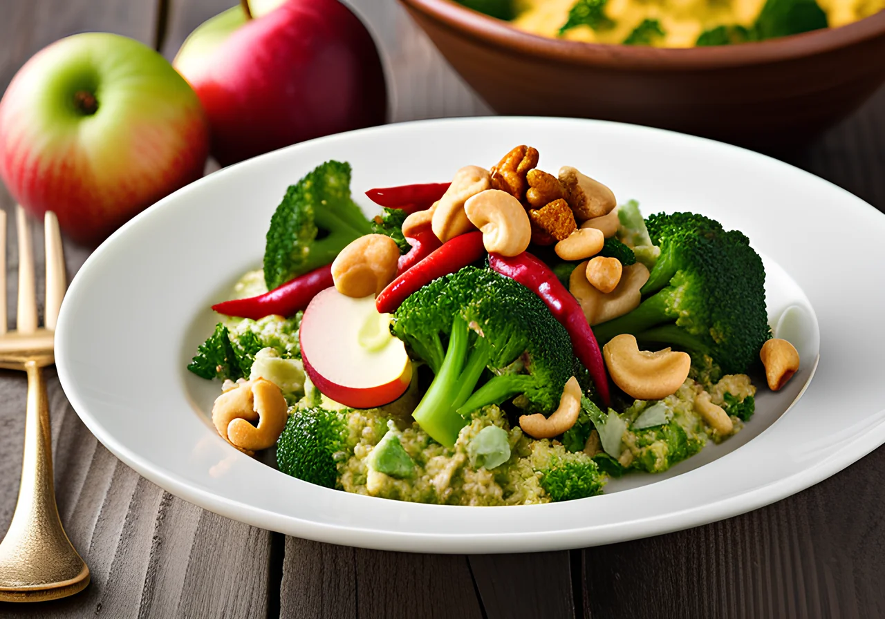 Broccoli and Cashew Curry with Coconut Milk