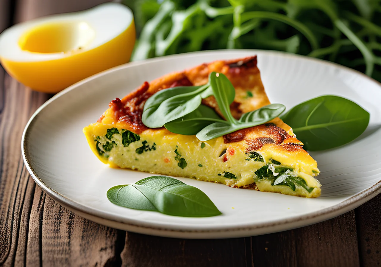 Ham and Arugula Frittata