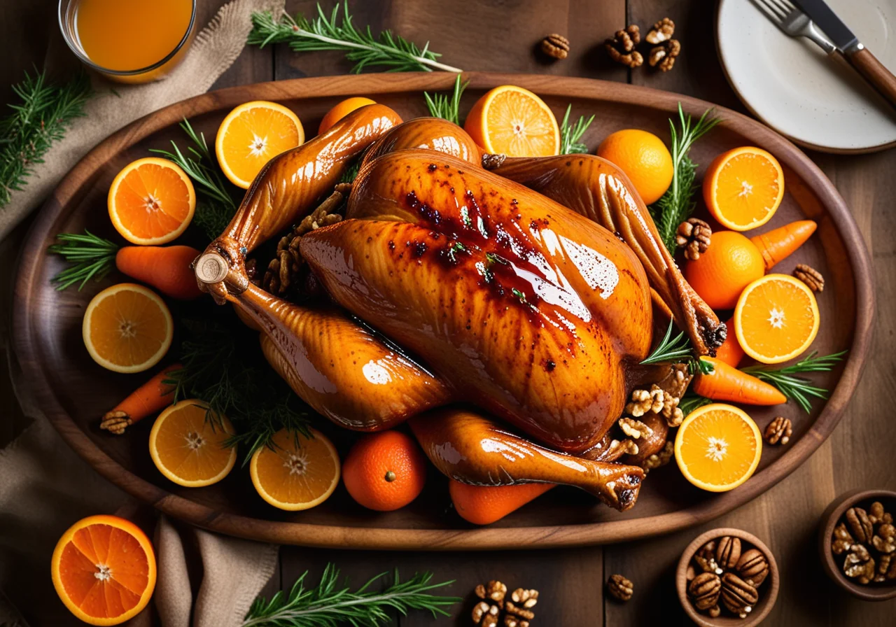 Baked Turkey Breast with Orange Carrots