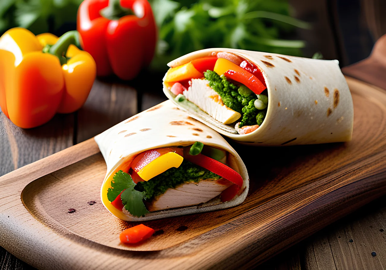Chicken Wrap with Salsa