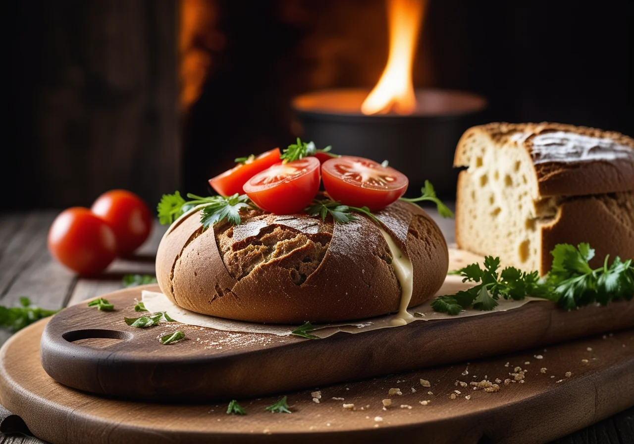 Rye Bread Roll with Lard
