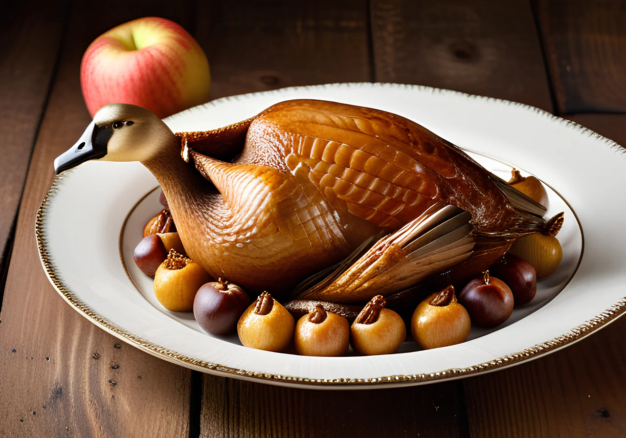 Stuffed Christmas Goose