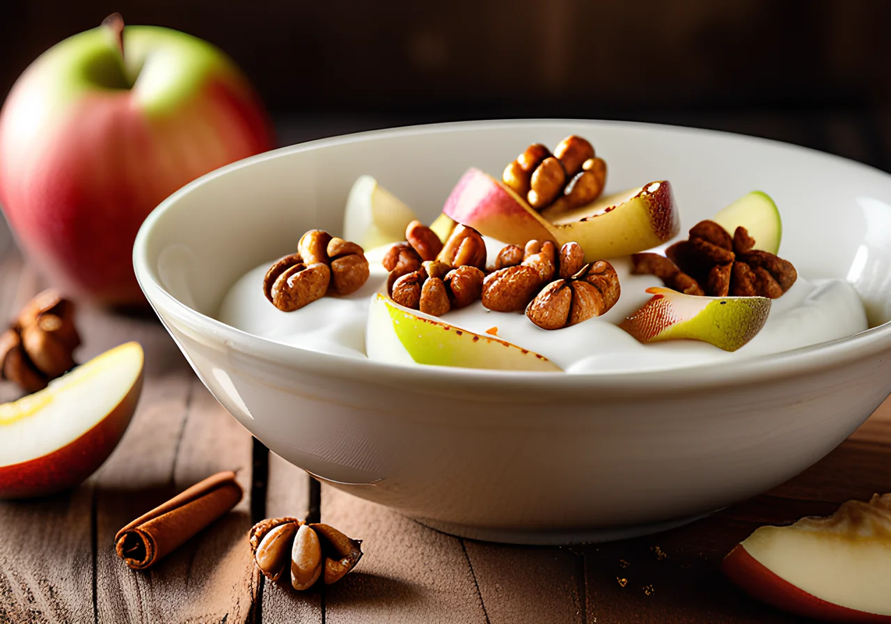Yogurt with Fried Apple