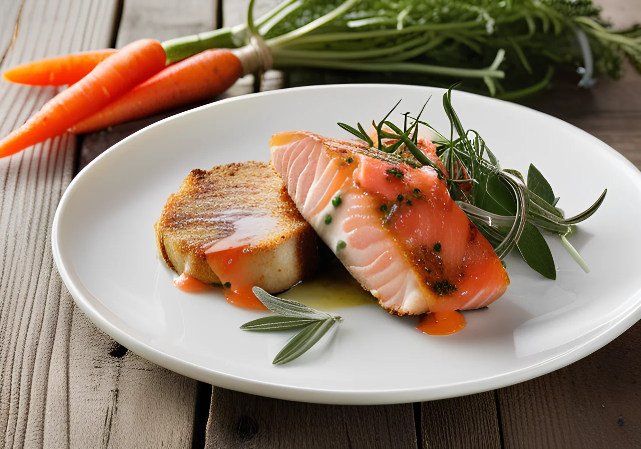 Turkey Cutlet with Smoked Salmon