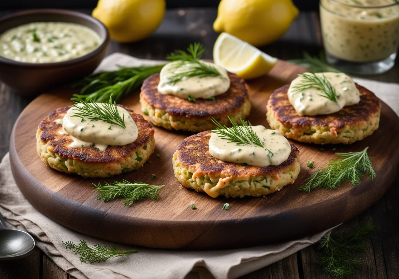 Salmon Patties with Remoulade
