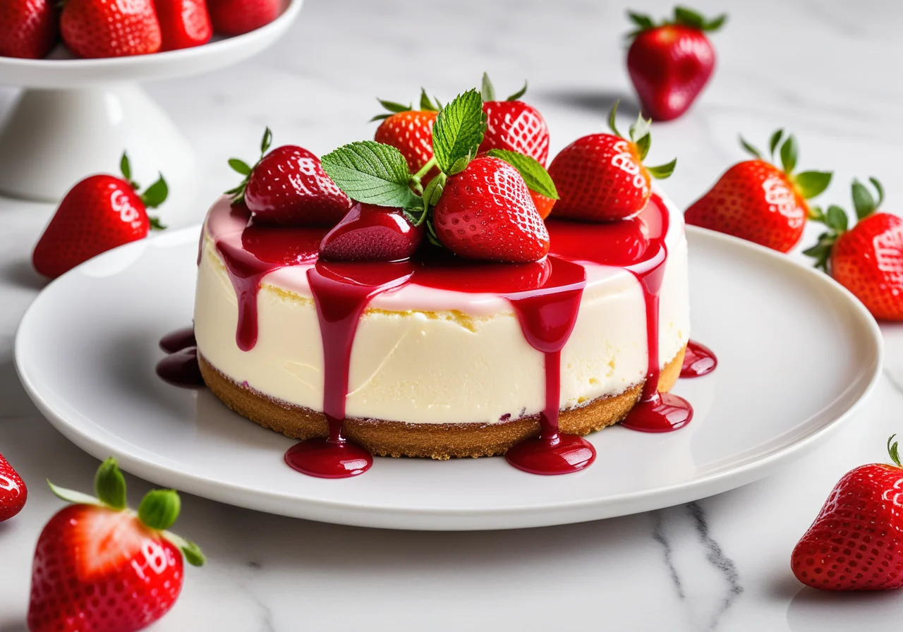 Strawberry Cream Cheese Cake