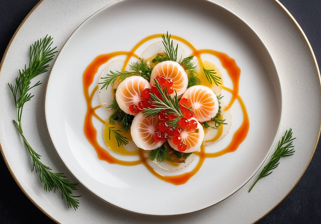 Scallop Carpaccio with Caviar