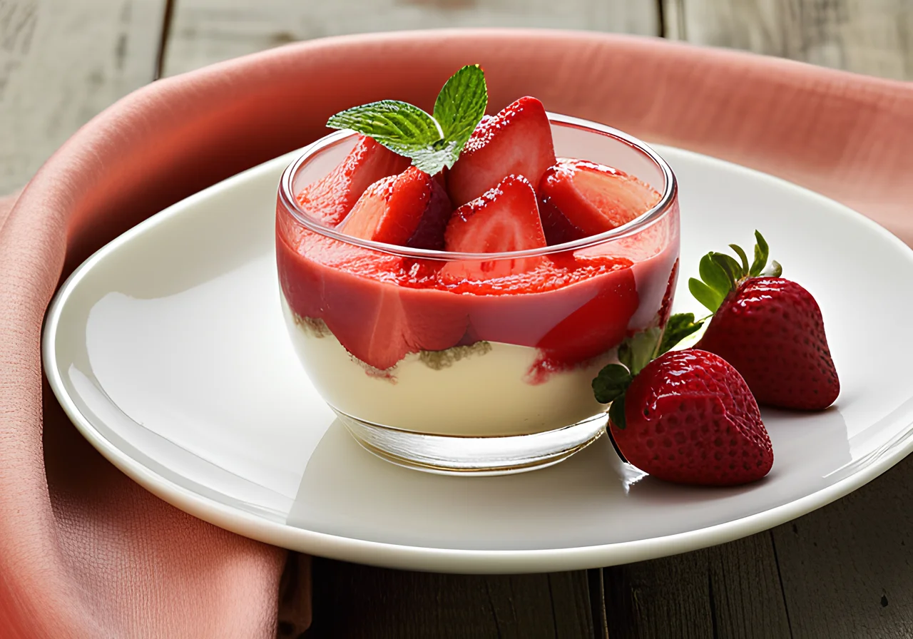 Strawberry Parfait Without Sugar