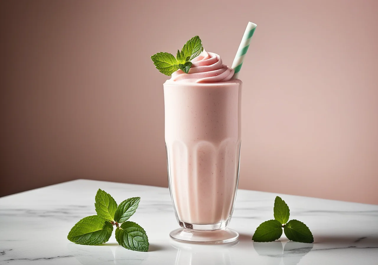 Hagebutten-Milch-Shake