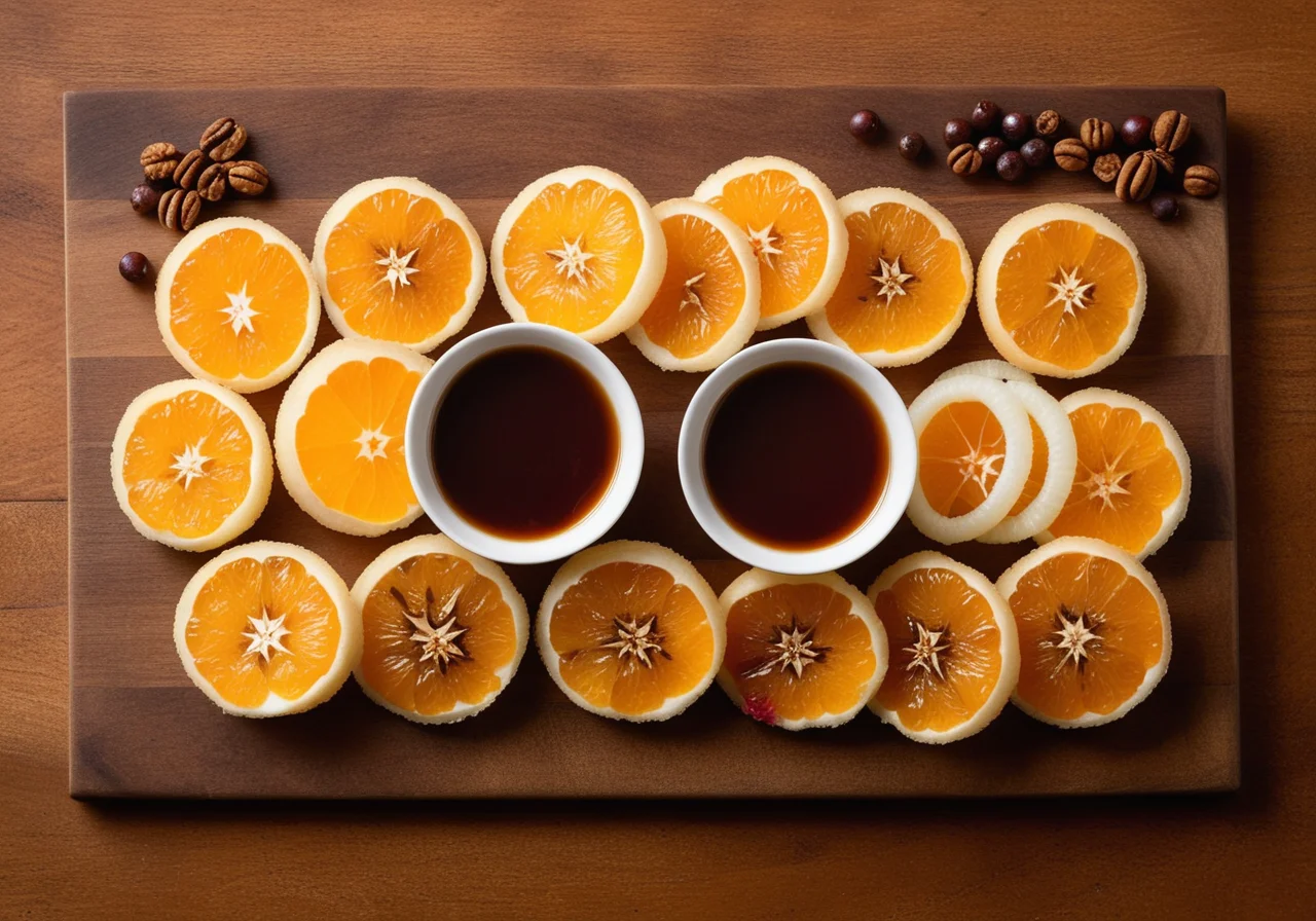 Pepper‑Orange and Brie with Caramel Vinaigrette