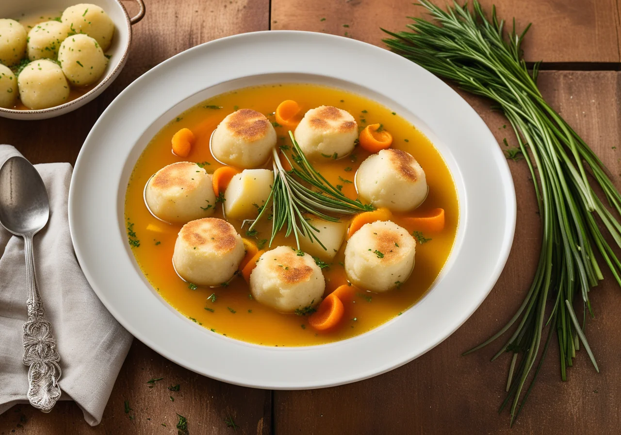 Italian Vegetable Soup with Potato Dumplings