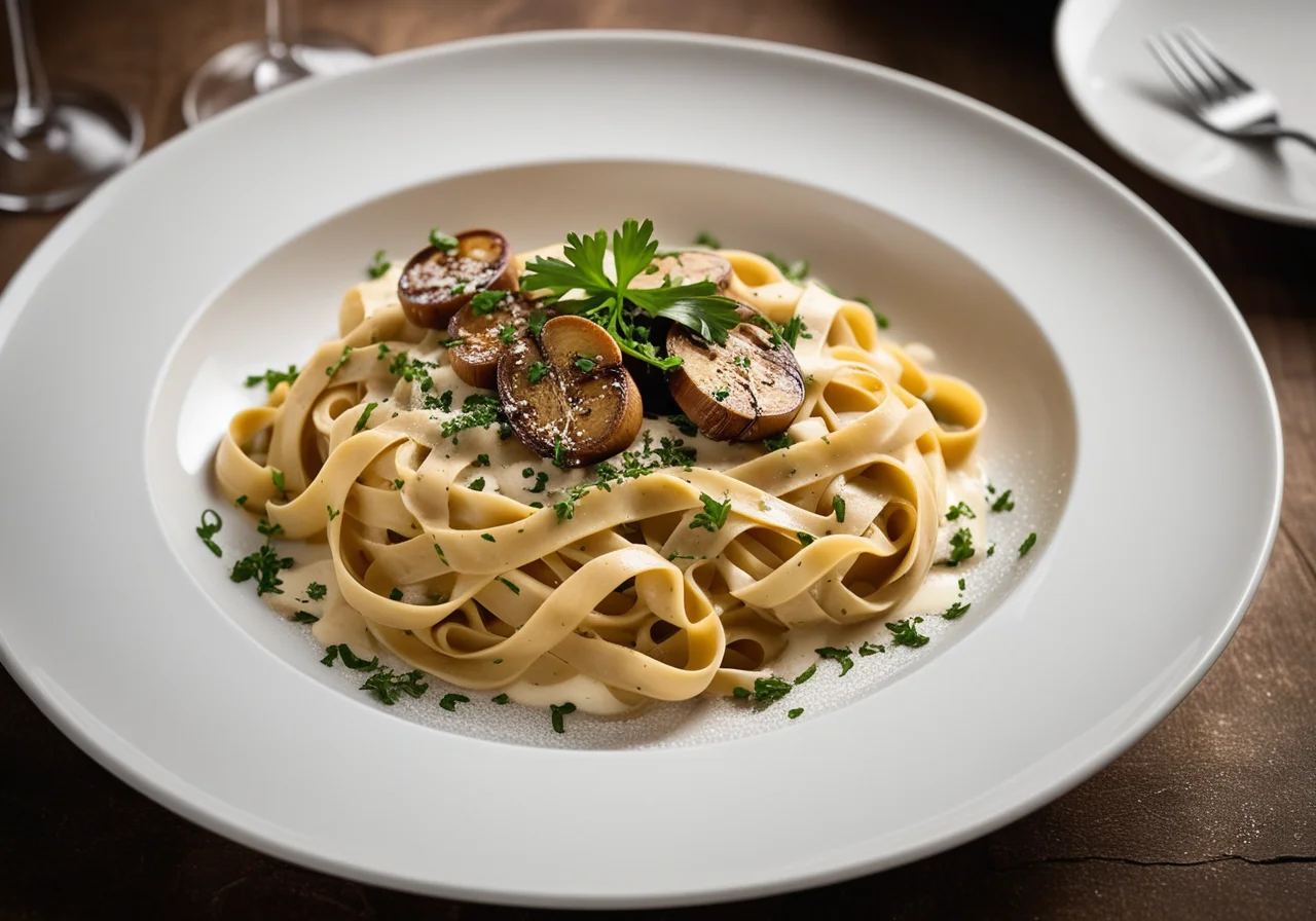 Pasta with Porcini Mushroom Sauce