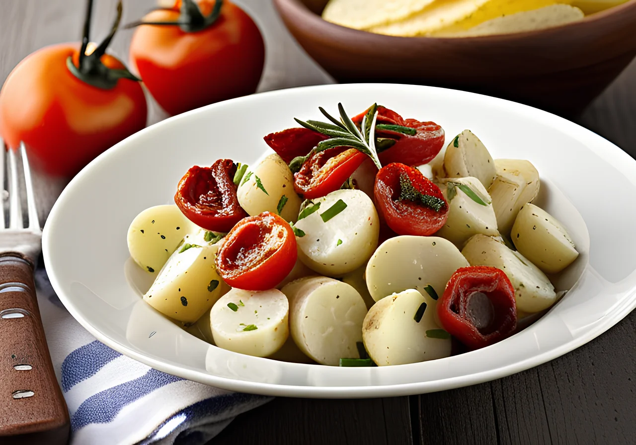 Greek Potato Salad with Sun-Dried Tomatoes