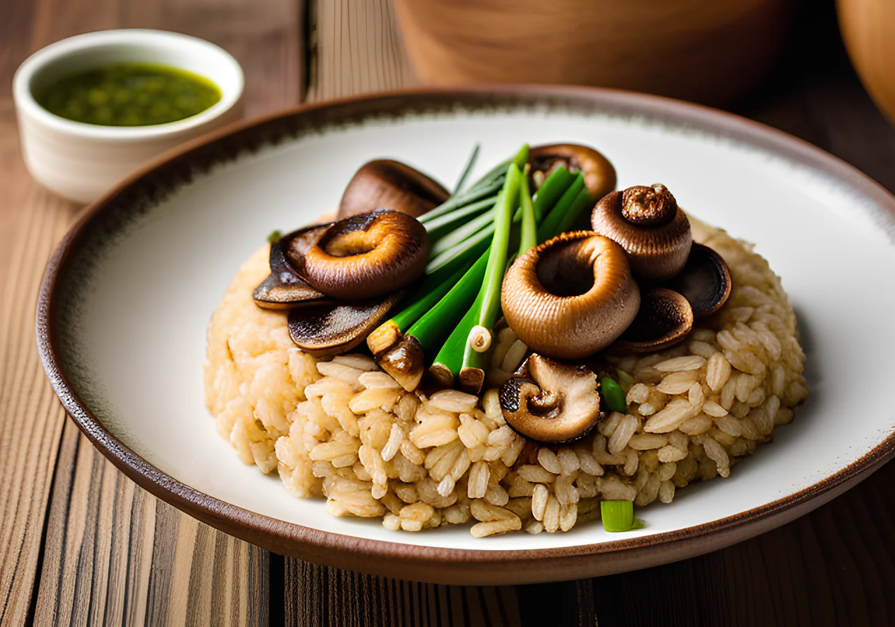 Rice Pan with Mushrooms